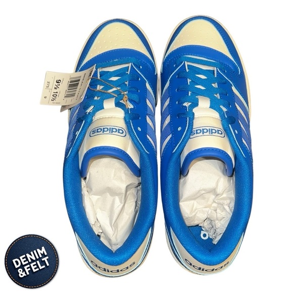Adidas Unisex BREAK START SHOES/Sneakers | Blue Bird/Blue Bird/Cloud White | NEW - Picture 12 of 16
